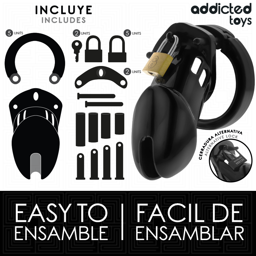 ADDICTED TOYS LÅSTA - OBSIDIAN PENISBUR STORLEK M