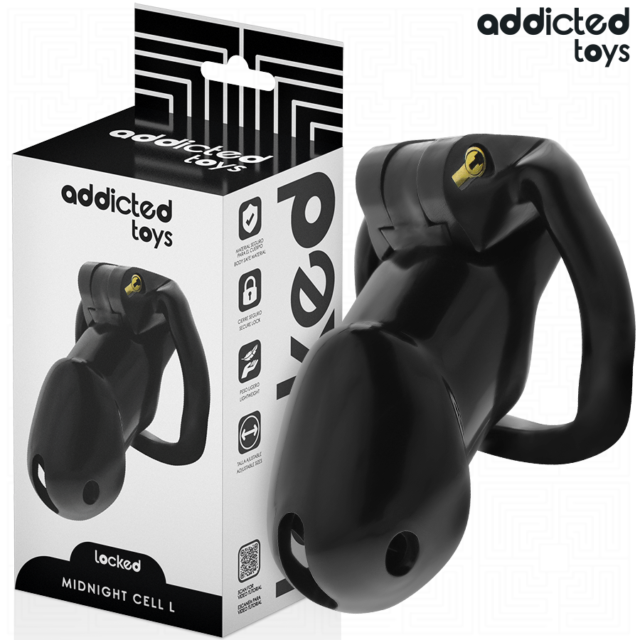 ADDICTED TOYS LOCKED - MINDNIGHT CELL KUKBUR STORLEK L