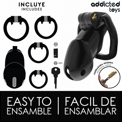 ADDICTED TOYS LOCKED - MINDNIGHT CELL KUKBUR STORLEK L