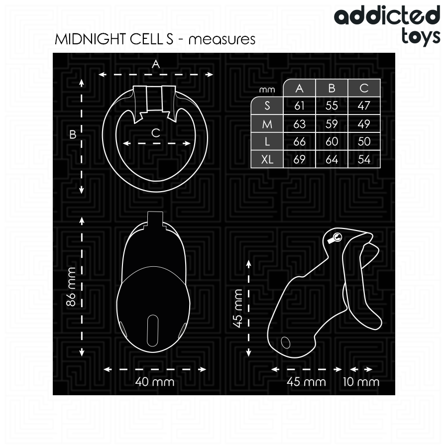 ADDICTED TOYS LOCKED - MINDNIGHT CELL PENISBUR S