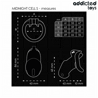 ADDICTED TOYS LOCKED - MINDNIGHT CELL PENISBUR S