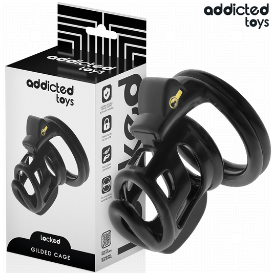ADDICTED TOYS LOCKED - GILDEN CAGE SILIKON PENISBUR 8.5 CM