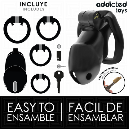 ADDICTED TOYS LOCKED - MINDNIGHT CELL KUKBUR STORLEK M