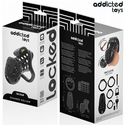 ADDICTED TOYS LÅST - KEDJAD IHÅLIG PENISBUR 10.5 CM