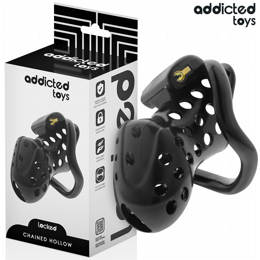 ADDICTED TOYS LÅST - KEDJAD IHÅLIG PENISBUR 10.5 CM