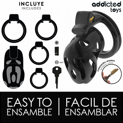 ADDICTED TOYS LÅST - FÖRSEGLAD KRYPTA PENISBUR 8 CM