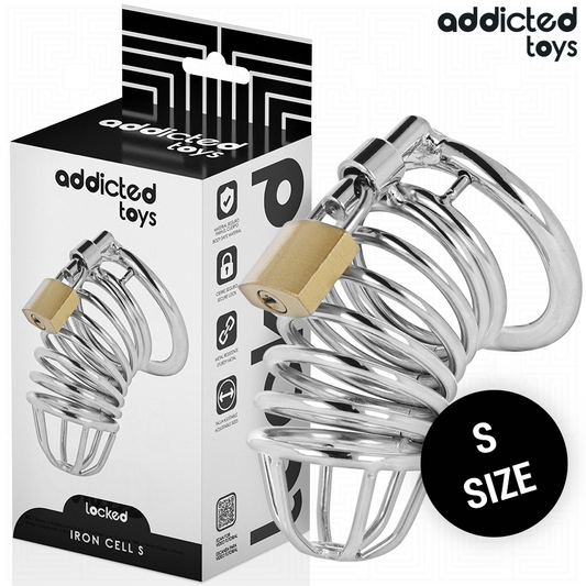ADDICTED TOYS LOCKED - JÄRNCELL METALLPENISKÄJA 4 CM STORLEK S