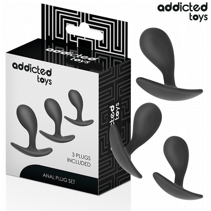 ADDICTED TOYS - SET MED 3 ANALPLUGGAR I SILIKON MODELL 3