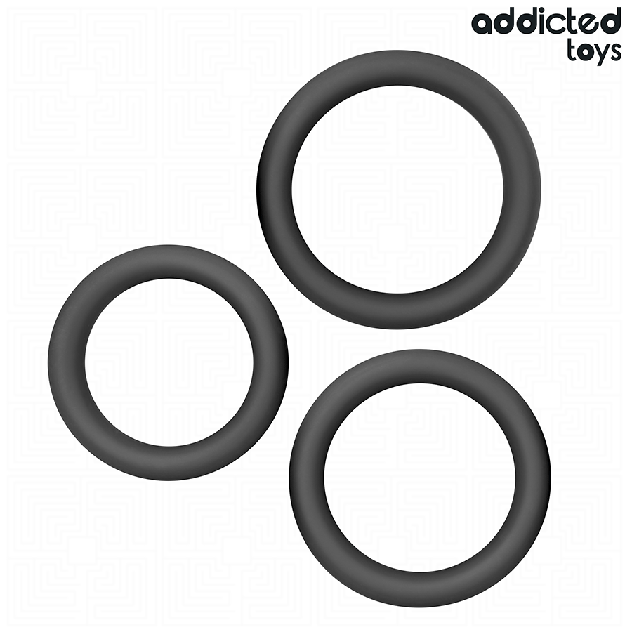 ADDICTED TOYS - UPPSÄTTNING PLATTA SILIKONRINGAR