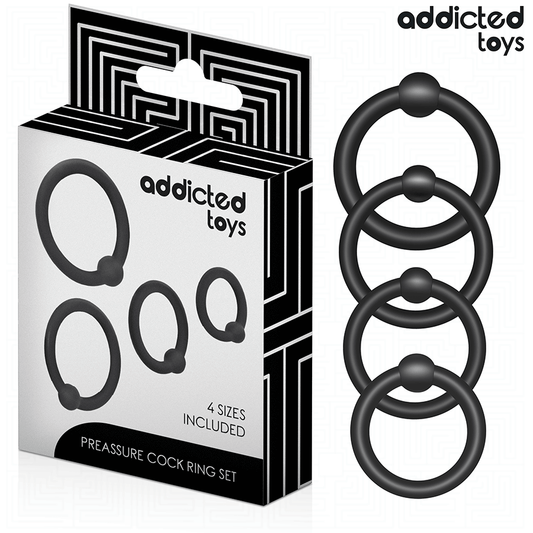 ADDICTED TOYS - SET OF PRESSURE SILICONE RINGS