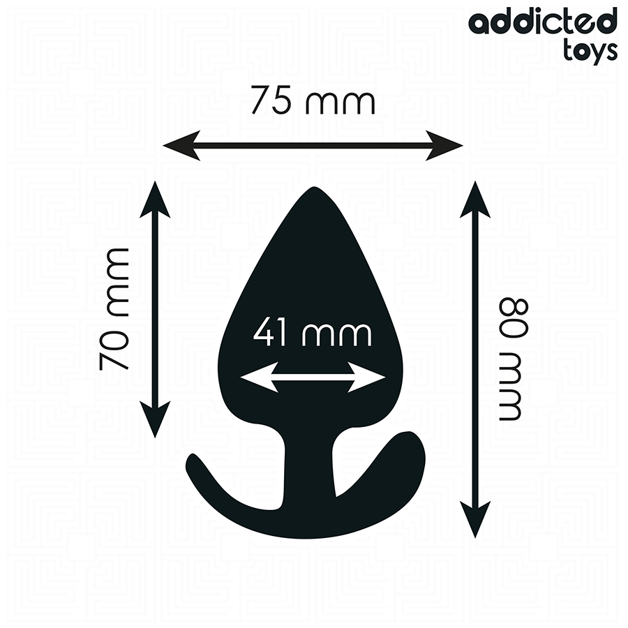 ADDICTED TOYS - ANALPLUGG SILIKON STORLEK L 8 CM