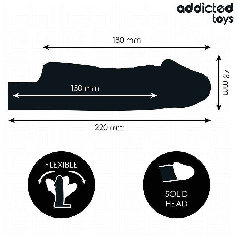 ADDICTED TOYS - TRANSPARENT PENISFÖRLÄNGARE 27 CM