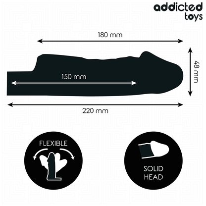 ADDICTED TOYS - TRANSPARENT PENISFÖRLÄNGARE 27 CM