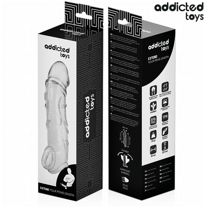 ADDICTED TOYS - TRANSPARENT PENISFÖRLÄNGARE 27 CM