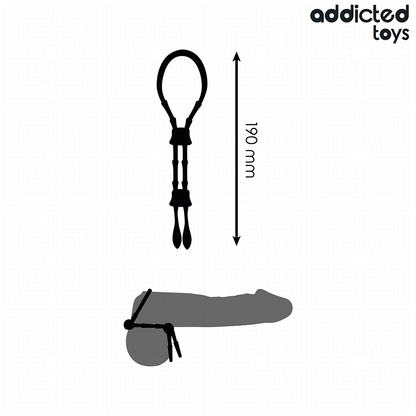ADDICTED TOYS - JUSTERBART SILIKONREP FÖR PENIS