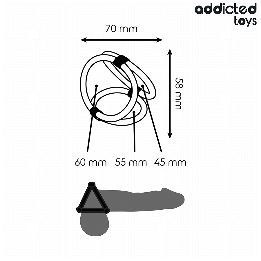 ADDICTED TOYS - TRIPPEL PENISRING