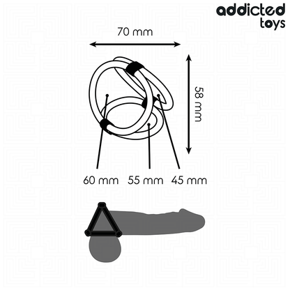 ADDICTED TOYS - TRIPPEL PENISRING