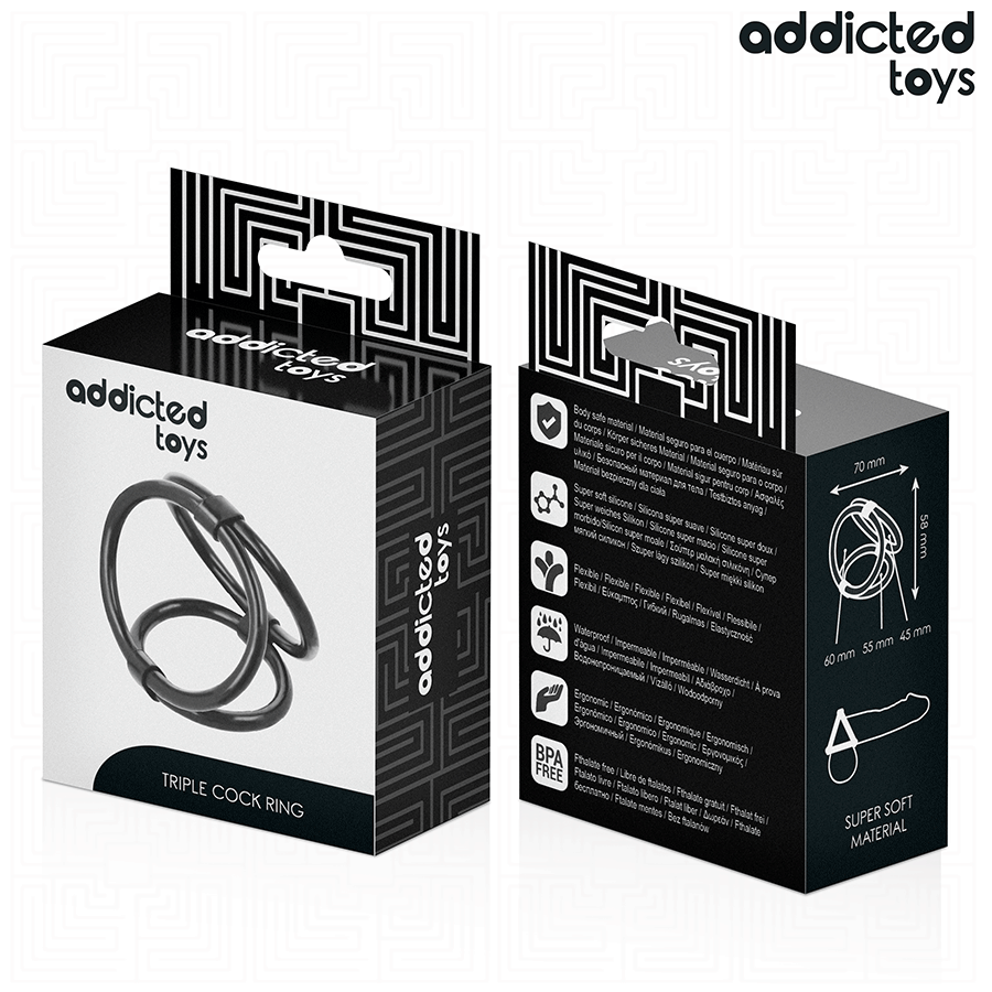 ADDICTED TOYS - TRIPPEL PENISRING