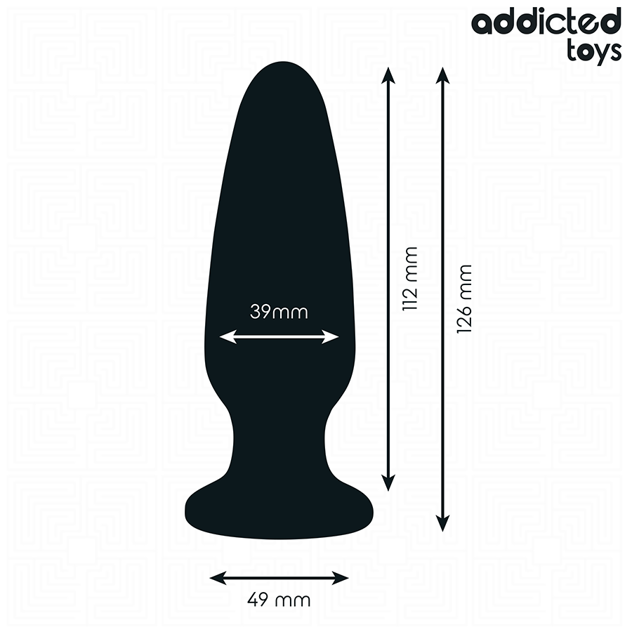 ADDICTED TOYS - ANALPLUGG MED JUVEL SILIKON STORLEK L 12,6 CM
