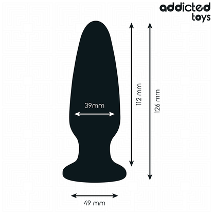 ADDICTED TOYS - ANALPLUGG MED JUVEL SILIKON STORLEK L 12,6 CM