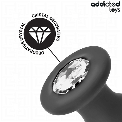ADDICTED TOYS - ANALPLUGG MED JUVEL SILIKON STORLEK L 12,6 CM