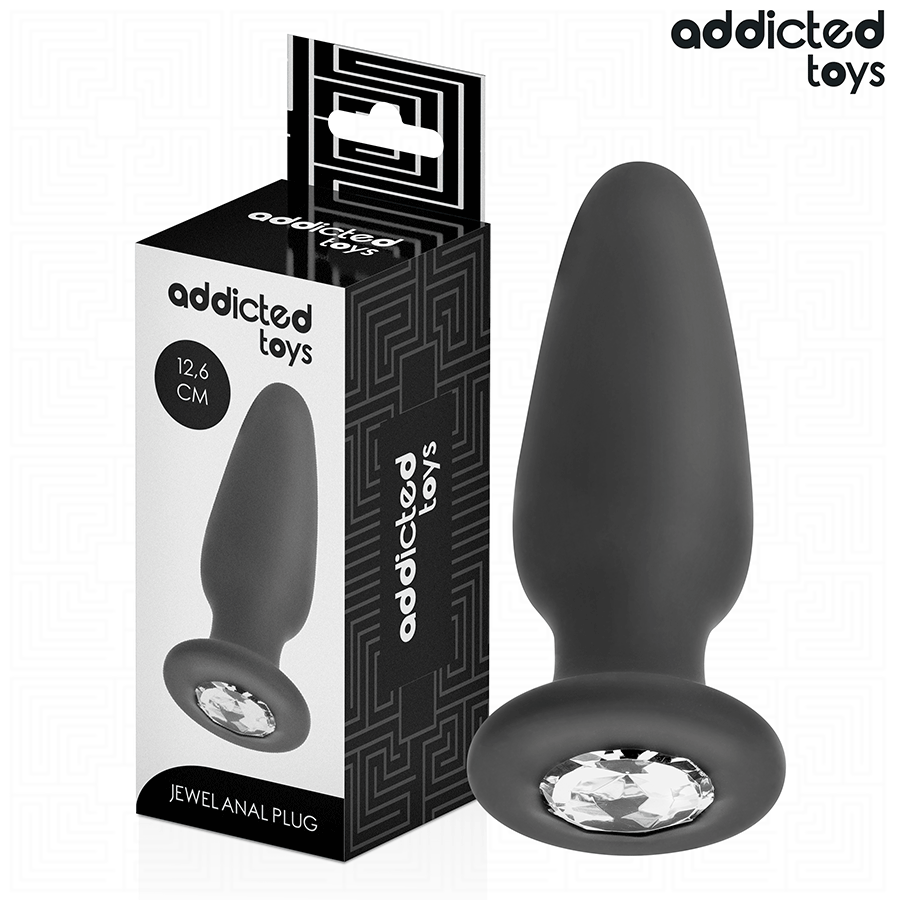 ADDICTED TOYS - ANALPLUGG MED JUVEL SILIKON STORLEK L 12,6 CM