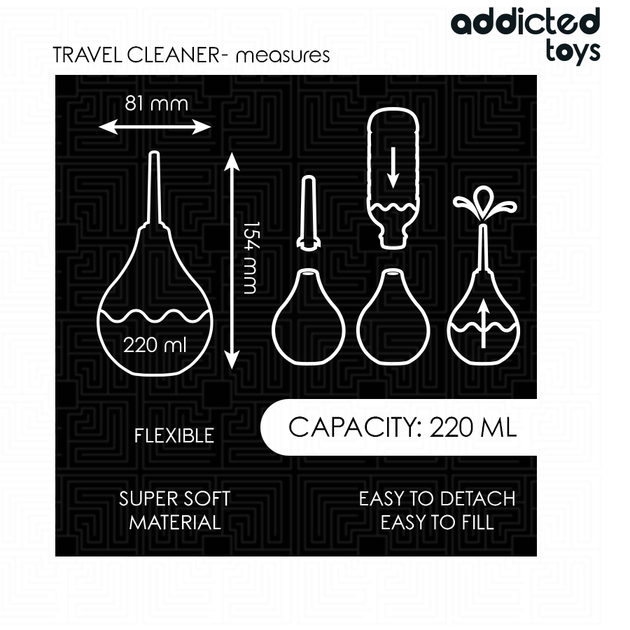 ADDICTED TOYS - RESEANALRENGÖRING STORLEK L 220 ML