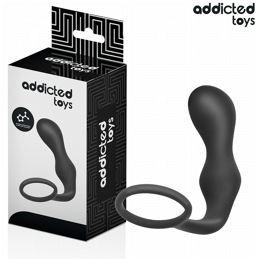 ADDICTED TOYS - ANALPLUGG MED RING SILIKON MODELL 3