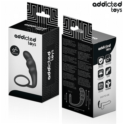 ADDICTED TOYS - ANALPLUGG MED RING SILIKON MODELL 4