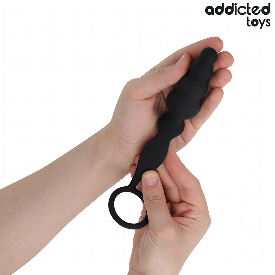 ADDICTED TOYS - BUTTPLUGG MED RING SILIKON MODELL 5