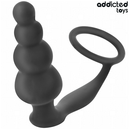 ADDICTED TOYS - BUTTPLUGG MED RING SILIKON MODELL 5