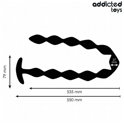 ADDICTED TOYS - EXTRA LÅNG ANALPLUGG I SILIKON