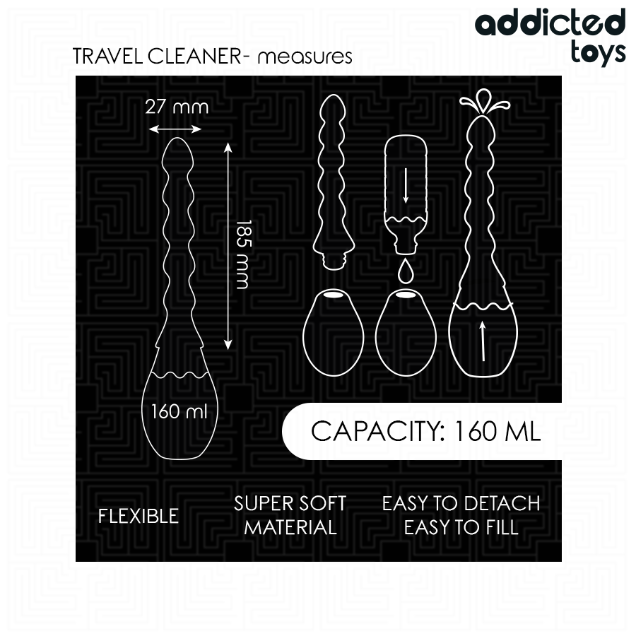 ADDICTED TOYS - TRAVEL CLEANER SILIKON MODELL 2