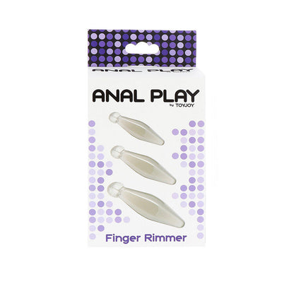 TOYJOY - ANAL LEK 3-DELAD TRANSPARENT FINGER RIMMER
