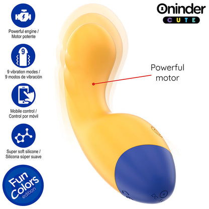 ONINDER CUTE - LOVE BUDDY G-PUNKT-VIBRATOR - GRATIS VÄRLDSOMFATTANDE APP