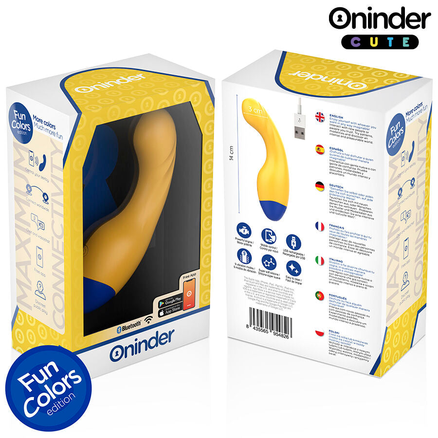 ONINDER CUTE - LOVE BUDDY G-PUNKT-VIBRATOR - GRATIS VÄRLDSOMFATTANDE APP