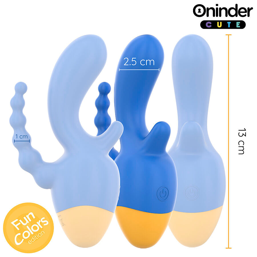 ONINDER CUTE - LOVE 3 SOME TRIPPELVIBRATOR - GRATIS VÄRLDSOMFATTANDE APP