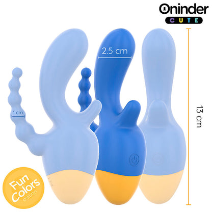 ONINDER CUTE - LOVE 3 SOME TRIPPELVIBRATOR - GRATIS VÄRLDSOMFATTANDE APP