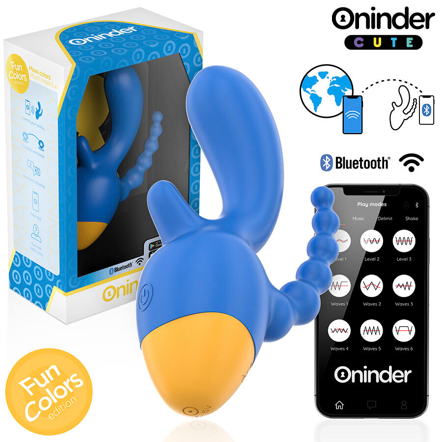 ONINDER CUTE - LOVE 3 SOME TRIPPELVIBRATOR - GRATIS VÄRLDSOMFATTANDE APP