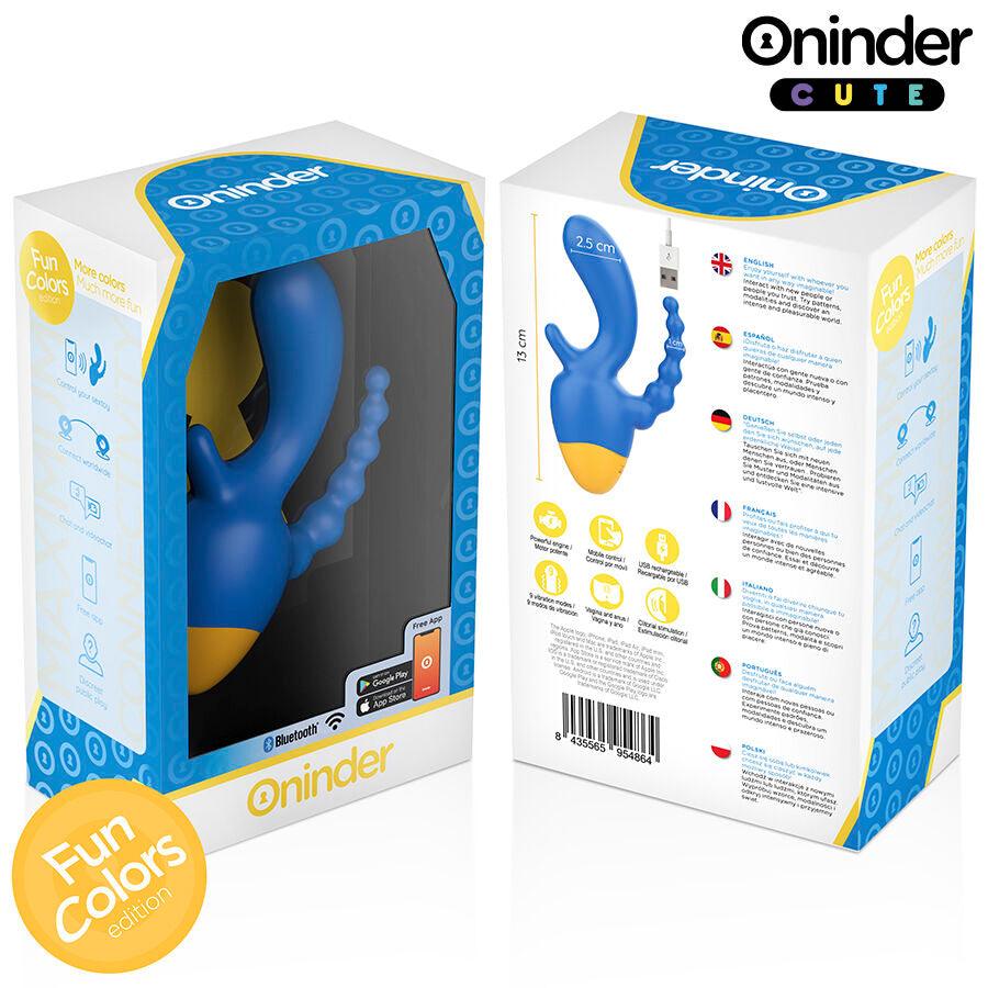ONINDER CUTE - LOVE 3 SOME TRIPPELVIBRATOR - GRATIS VÄRLDSOMFATTANDE APP
