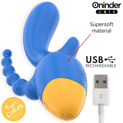 ONINDER CUTE - LOVE 3 SOME TRIPPELVIBRATOR - GRATIS VÄRLDSOMFATTANDE APP