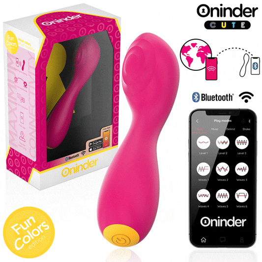 ONINDER CUTE - LOVE BUDDY G-PUNKT-VIBRATOR - GRATIS VÄRLDSOMFATTANDE APP