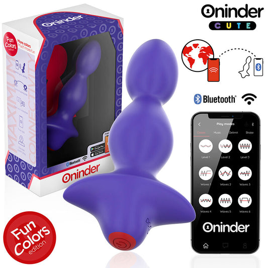 ONINDER CUTE - LOVE BUTT VIBRERANDE ANALPLUGG DILATOR - GRATIS VÄRLDSOMFATTANDE APP