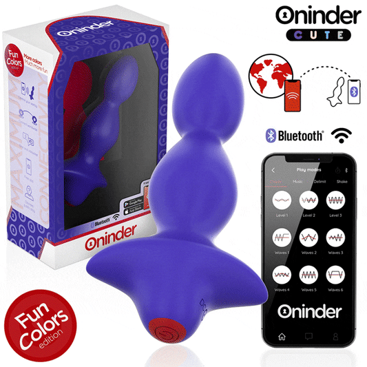 ONINDER CUTE - LOVE BUTT VIBRERANDE ANALPLUGG DILATOR - GRATIS VÄRLDSOMFATTANDE APP