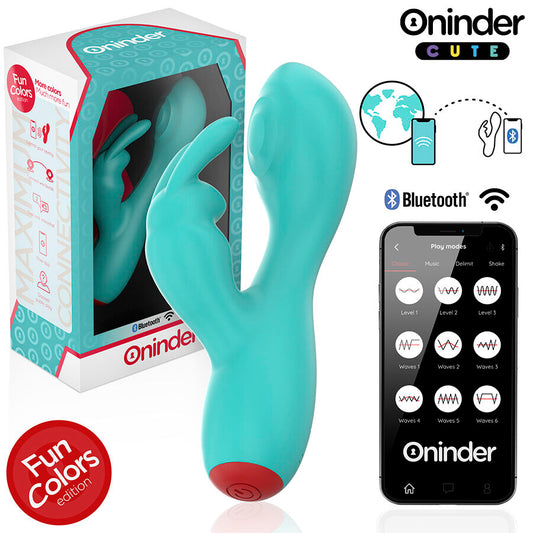 ONINDER CUTE - LOVE BUNNY G-PUNKT KLITORISVIBRATOR - GRATIS VÄRLDSOMSPÄNNANDE APP