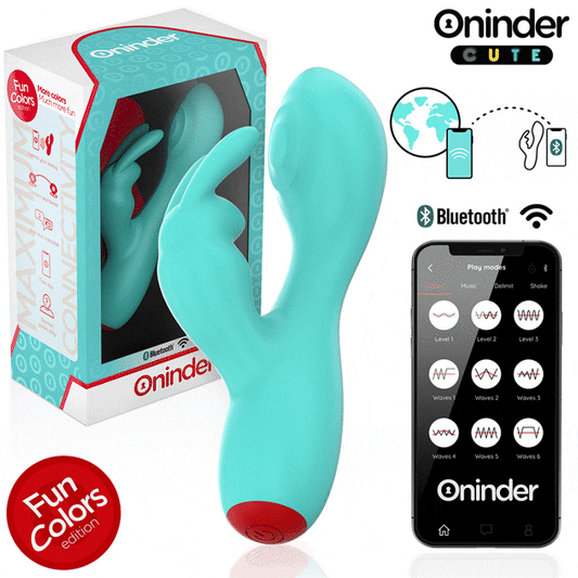ONINDER CUTE - LOVE BUNNY G-PUNKT KLITORISVIBRATOR - GRATIS VÄRLDSOMSPÄNNANDE APP