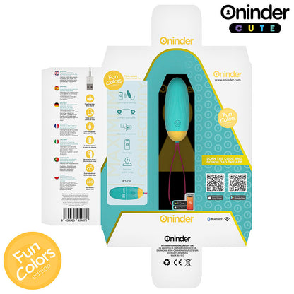 ONINDER CUTE - LOVE PLEASURE VIBRERANDE ÄGG - ROterande SILIKONÄdelstenar - GRATIS GLOBAL APP