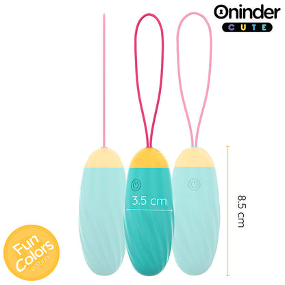 ONINDER CUTE - LOVE PLEASURE VIBRERANDE ÄGG - ROterande SILIKONÄdelstenar - GRATIS GLOBAL APP