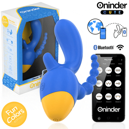 ONINDER CUTE - LOVE 3 SOME TRIPPELVIBRATOR - GRATIS VÄRLDSOMFATTANDE APP