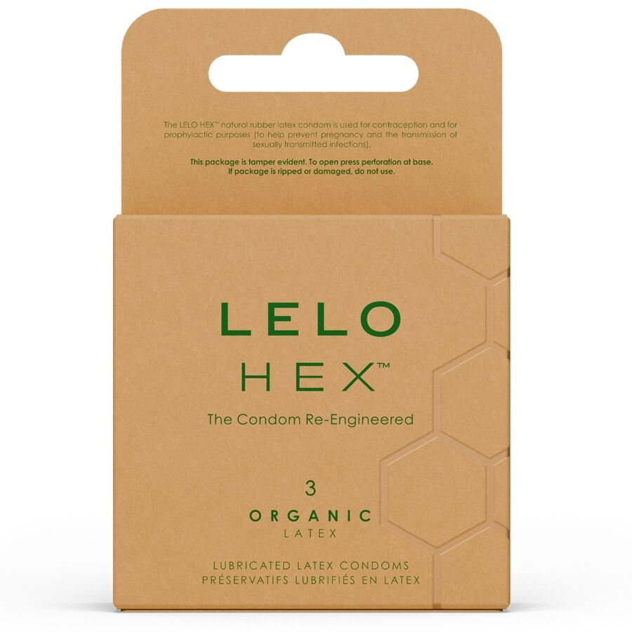 LELO - HEX ORGANIC CONDOM ASK 3 ENHETER